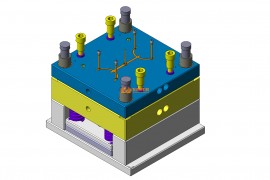 塑胶模具设计结构图纸0180