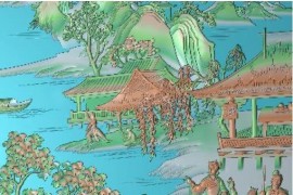 三国演义 下门板 右 整块拼合9个深