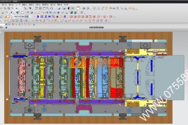 五金汽车模具结构图纸0057