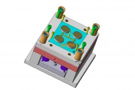 塑胶模具设计结构图纸0179