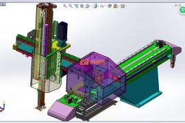 三轴伺服机械手注塑机械手含全套工程图650