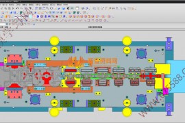 五金汽车模具结构图纸0061
