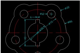 浩辰CAD2011机械_（8）平面图绘制（图文教程）