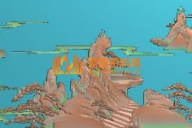 罗汉床山水扶手