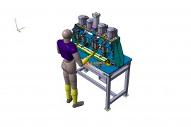 多工位自动型材钻孔机