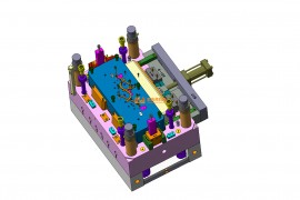 塑胶模具设计结构图纸0172