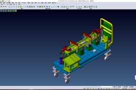 轿车前防撞梁内板焊装夹具01