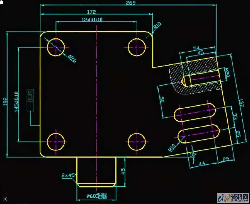 24张CAD练习图纸,数控新手到老司机的进阶之路,模具设计,电商,培训学校,数控,非标,第22张 24张CAD练习图纸,数控新手到老司机的进阶之路,24张CAD练习图纸,数控新手到老司机的进阶之路,模具设计,电商,培训学校,数控,非标,第22张