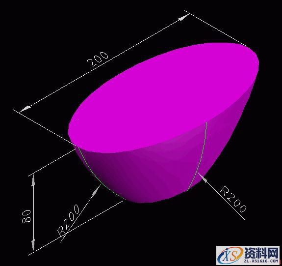 CAD绘制三维元宝(图文教程),椭圆,下图,参考,我们,元宝,第13张 CAD绘制三维元宝(图文教程),教你如何用CAD绘制三维元宝,椭圆,下图,参考,我们,元宝,第13张