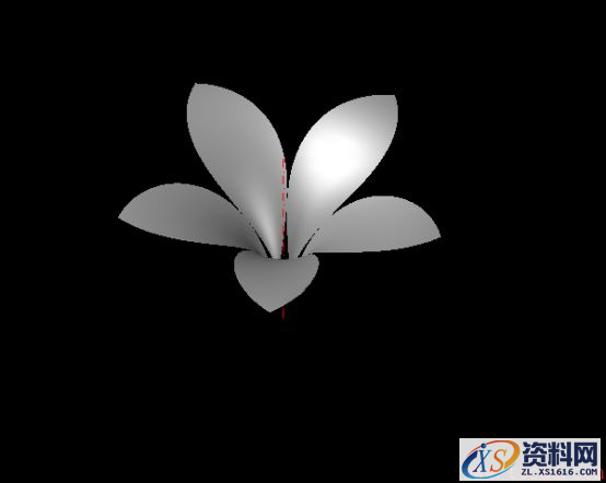 CAD建模鲜花(图文教程),如图,旋转,绘制,步骤,二维,第8张 CAD建模鲜花(图文教程),CAD绘制三维鲜花教程329.png,如图,旋转,绘制,步骤,二维,第8张