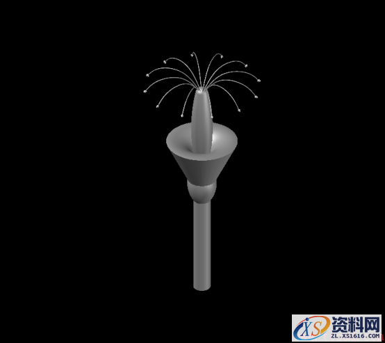 CAD建模鲜花(图文教程),如图,旋转,绘制,步骤,二维,第13张 CAD建模鲜花(图文教程),CAD绘制三维鲜花教程494.png,如图,旋转,绘制,步骤,二维,第13张