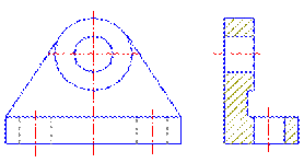 CAD教程第24章－用图案填充命令绘制剖面线（图文教程）,CAD教程第24章－用图案填充命令绘制剖面线,图案,填充,如图,剖面,单击,第5张