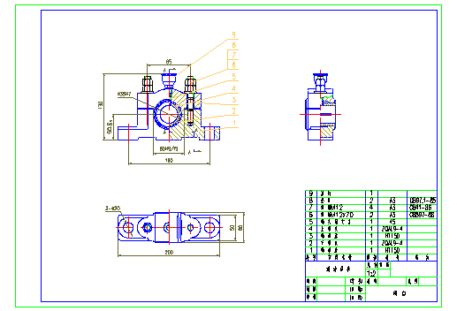 CAD教程第33章-用 AutoCAD2004 拼画装配图(图文教程),装配图,拼画,视图,插入,零件,第10张 CAD教程第33章-用 AutoCAD2004 拼画装配图(图文教程),CAD教程第33章-用_AutoCAD2004_拼画装配图,装配图,拼画,视图,插入,零件,第10张