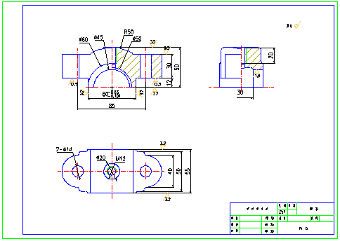CAD教程第33章-用 AutoCAD2004 拼画装配图(图文教程),装配图,拼画,视图,插入,零件,第3张 CAD教程第33章-用 AutoCAD2004 拼画装配图(图文教程),CAD教程第33章-用_AutoCAD2004_拼画装配图,装配图,拼画,视图,插入,零件,第3张