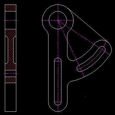 CAD机械制图的一般过程(图文教程),偏移,工具,零件,基线,基面,第9张 CAD机械制图的一般过程(图文教程),零件图9.jpg,偏移,工具,零件,基线,基面,第9张