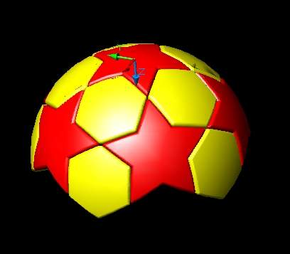 用AutoCAD五星足球三维建模(图文教程),六边形,如图,五星,倒角,图形,第9张 用AutoCAD五星足球三维建模(图文教程),用AutoCAD五星足球三维建模,六边形,如图,五星,倒角,图形,第9张