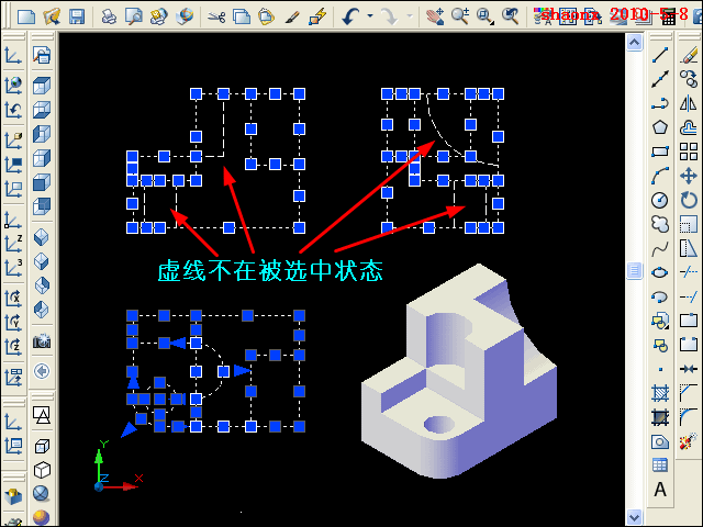 AutoCAD平面摄影出三视图_模型里转_2007版本以上(图文教程),三视图,三维,实体,命令,线型,第27张 AutoCAD平面摄影出三视图_模型里转_2007版本以上(图文教程),AutoCAD平面摄影出三视图_模型里转_2007版本以上,三视图,三维,实体,命令,线型,第27张