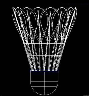 AutoCAD三维建模实例:三维羽毛球(图文教程),如图,三维,旋转,基点,圆环,第18张 AutoCAD三维建模实例:三维羽毛球(图文教程),AutoCAD三维建模制作立体羽毛球,如图,三维,旋转,基点,圆环,第18张