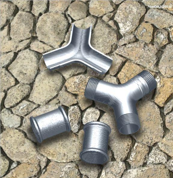 AutoCAD三维建模教程:三通管的制作过程(图文教程),圆角,差集,一圆,阵列,螺纹,第12张 AutoCAD三维建模教程:三通管的制作过程(图文教程),AutoCAD三维建模教程:三通管的制作过程_中国教程网,圆角,差集,一圆,阵列,螺纹,第12张