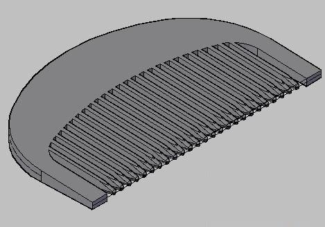 CAD教程—AutoCAD三维建模梳子(图文教程),图片,如图,实体,图形,进行,第15张 CAD教程—AutoCAD三维建模梳子(图文教程),CAD教程—AutoCAD三维建模梳子,图片,如图,实体,图形,进行,第15张