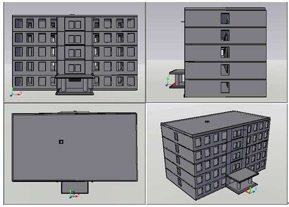 AutoCAD三维建筑模型建模(图文教程),下图,矩形,拉伸,命令,门厅,第1张 AutoCAD三维建筑模型建模(图文教程),AutoCAD三维建筑模型建模,下图,矩形,拉伸,命令,门厅,第1张