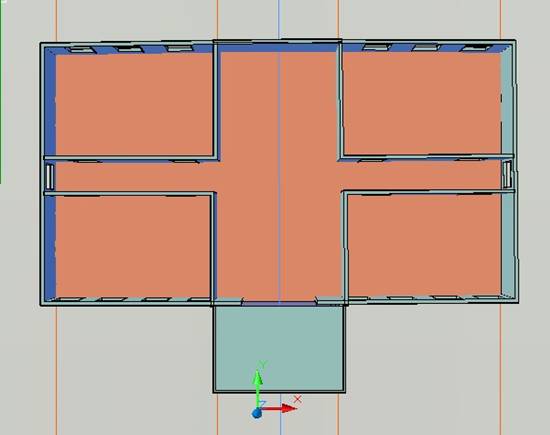 AutoCAD三维建筑模型建模(图文教程),下图,矩形,拉伸,命令,门厅,第24张 AutoCAD三维建筑模型建模(图文教程),AutoCAD三维建筑模型建模,下图,矩形,拉伸,命令,门厅,第24张