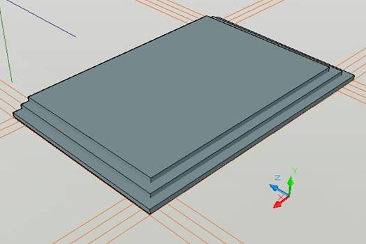 AutoCAD三维建筑模型建模(图文教程),下图,矩形,拉伸,命令,门厅,第5张 AutoCAD三维建筑模型建模(图文教程),AutoCAD三维建筑模型建模,下图,矩形,拉伸,命令,门厅,第5张