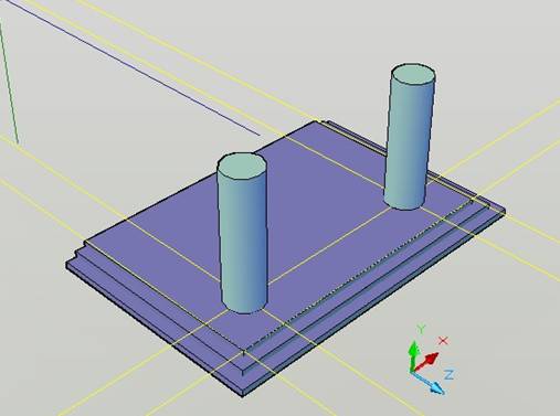 AutoCAD三维建筑模型建模(图文教程),下图,矩形,拉伸,命令,门厅,第8张 AutoCAD三维建筑模型建模(图文教程),AutoCAD三维建筑模型建模,下图,矩形,拉伸,命令,门厅,第8张