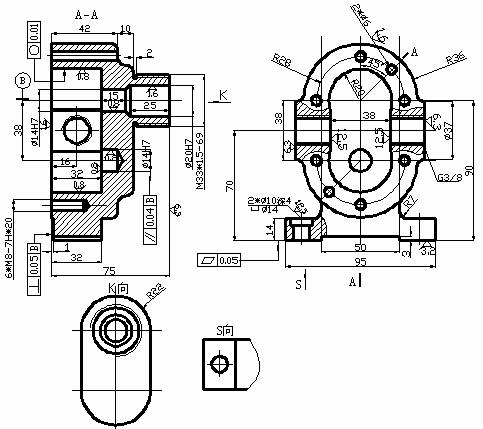 AutoCAD三维建模实例教程-泵体零件建模(图文教程),建模,三维,教程,零件,第1张 AutoCAD三维建模实例教程-泵体零件建模(图文教程),AutoCAD三维建模实例教程-泵体零件建模,建模,三维,教程,零件,第1张