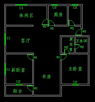 AutoCAD绘制室内设计图步骤(图文教程),绘制,步骤,AutoCAD,第22张 AutoCAD绘制室内设计图步骤(图文教程),AutoCAD绘制室内设计图步骤,绘制,步骤,AutoCAD,第22张