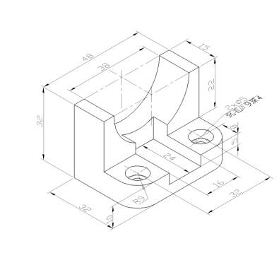 机械CAD操作指导(4)三视图的绘制(图文教程),三视图,绘制,第1张 机械CAD操作指导(4)三视图的绘制(图文教程),机械CAD操作指导(4)三视图的绘制,三视图,绘制,第1张