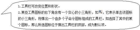 AutoCAD从入门到施工图(1)(图文教程),AutoCAD,教程,第11张 AutoCAD从入门到施工图(1)(图文教程),圆角矩形标注: 1.工具栏可改变位置和形状。 2.某些工具图标的右下角含有一个实心的小三角形,如 ,它表示单击该图标的小三角形,将弹出一个由多个子命令图标组成的工具栏。如选择了其中的某个图标,那么所选图标位于弹出工具栏的顶部,成为默认项。 ,AutoCAD,教程,第11张