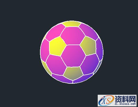 用AutoCAD2016画足球(图文教程),AutoCAD2016,教程,第11张 用AutoCAD2016画足球(图文教程),用AutoCAD2016画足球,AutoCAD2016,教程,第11张