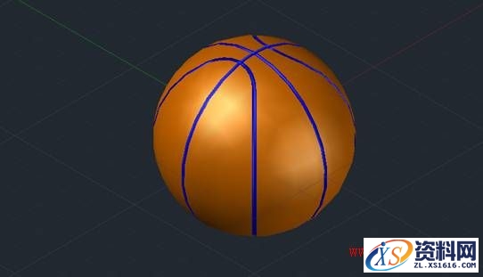 灵活运用AutoCAD2017快速三维建模篮球,三维,建模,第9张 灵活运用AutoCAD2017快速三维建模篮球,用AutoCAD2017三维建模篮球,三维,建模,第9张