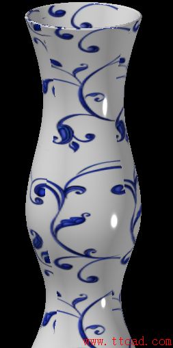 在AutoCAD2018中利用材质编辑器给花瓶渲染做出逼真的效果,花瓶,渲染,AutoCAD2018,材质,第11张 在AutoCAD2018中利用材质编辑器给花瓶渲染做出逼真的效果,cad如何给花瓶渲染与添上花纹吗?,花瓶,渲染,AutoCAD2018,材质,第11张