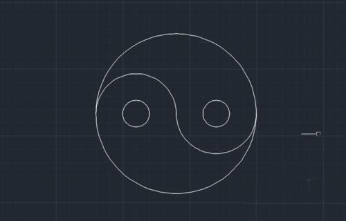 中望CAD怎么画一个黑白太极图形(图文教程),图形,教程,第5张 中望CAD怎么画一个黑白太极图形(图文教程),中望CAD怎么画一个黑白太极图形,图形,教程,第5张