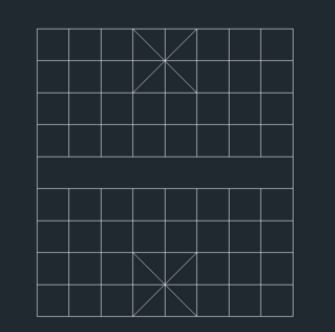 想要用CAD画一个象棋棋盘，应该怎么画呢？（图文教程）,用CAD怎么绘制中国象棋棋盘?,图文,第4张
