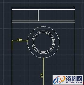 中望CAD绘制洗衣机简图(图文教程),绘制,教程,第5张 中望CAD绘制洗衣机简图(图文教程),怎么用CAD绘制洗衣机的实例教程,绘制,教程,第5张