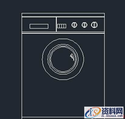 中望CAD绘制洗衣机简图(图文教程),绘制,教程,第9张 中望CAD绘制洗衣机简图(图文教程),怎么用CAD绘制洗衣机的实例教程,绘制,教程,第9张