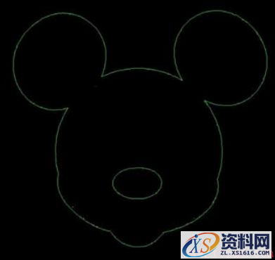 中望CAD绘制米老鼠简笔画(图文教程),绘制,教程,第4张 中望CAD绘制米老鼠简笔画(图文教程),用CAD怎么画一只米老鼠,绘制,教程,第4张