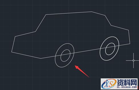CAD绘制汽车简笔画(图文教程),绘制,教程,第4张 CAD绘制汽车简笔画(图文教程),CAD怎么画汽车平面图,绘制,教程,第4张