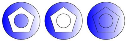 中望CAD应用基础-(5)编辑对象(图文教程)第5章 区域填充,填充,图案,边界,如图,第20张 中望CAD应用基础-(5)编辑对象(图文教程)第5章 区域填充,填充3图形渐变-小,填充,图案,边界,如图,第20张