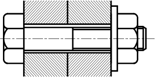中望CAD应用基础-(5)编辑对象(图文教程)第5章 区域填充,填充,图案,边界,如图,第28张 中望CAD应用基础-(5)编辑对象(图文教程)第5章 区域填充,螺栓联接,填充,图案,边界,如图,第28张