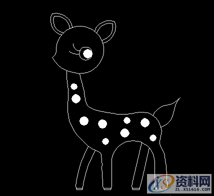 如何使用CAD这个软件绘制梅花鹿,CAD如何设计小鹿？,培训,我们,相切,电商,第6张