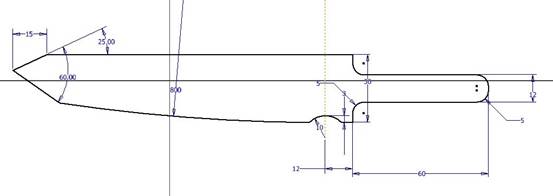 Inventor3D水果刀造型(图文教程),造型,教程,第1张 Inventor3D水果刀造型(图文教程),捕获,造型,教程,第1张