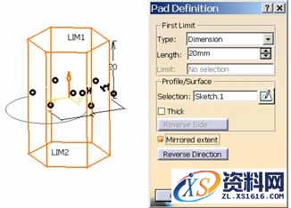 CATIA中关于拉伸的图文教程,CATIA拉伸教程,拉伸,教程,CATIA,第7张