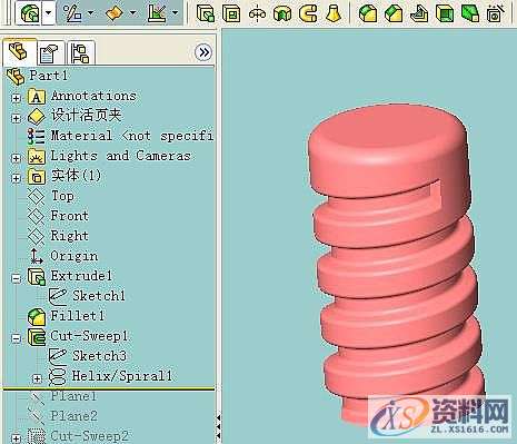 使用SolidWorks中3D螺纹的完美收尾画法教程,画法,螺纹,SolidWorks,第5张 使用SolidWorks中3D螺纹的完美收尾画法教程,画法,螺纹,SolidWorks,第5张