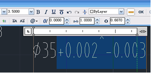 浩辰CAD2013之四十八:多种公差标注方法（图文教程）,浩辰CAD教程机械2013之六十五：多种公差标注方法之平台CAD标注,公差,标注,CAD2013,第2张