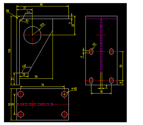 浩辰CAD2012绘制焊接件(图文教程),绘制,CAD2012,教程,第6张 浩辰CAD2012绘制焊接件(图文教程),浩辰CAD2012绘制焊接件,绘制,CAD2012,教程,第6张