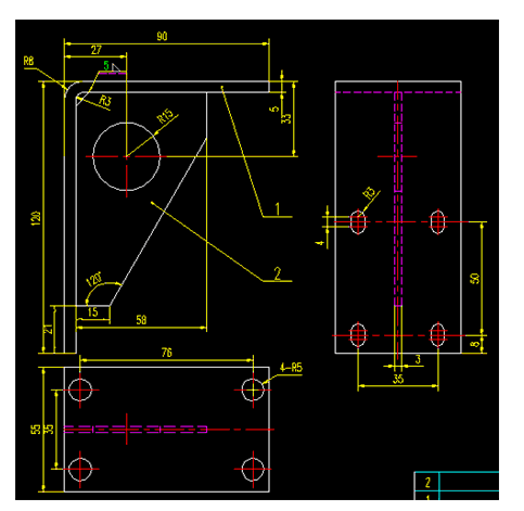 浩辰CAD2012绘制焊接件(图文教程),绘制,CAD2012,教程,第1张 浩辰CAD2012绘制焊接件(图文教程),浩辰CAD2012绘制焊接件,绘制,CAD2012,教程,第1张